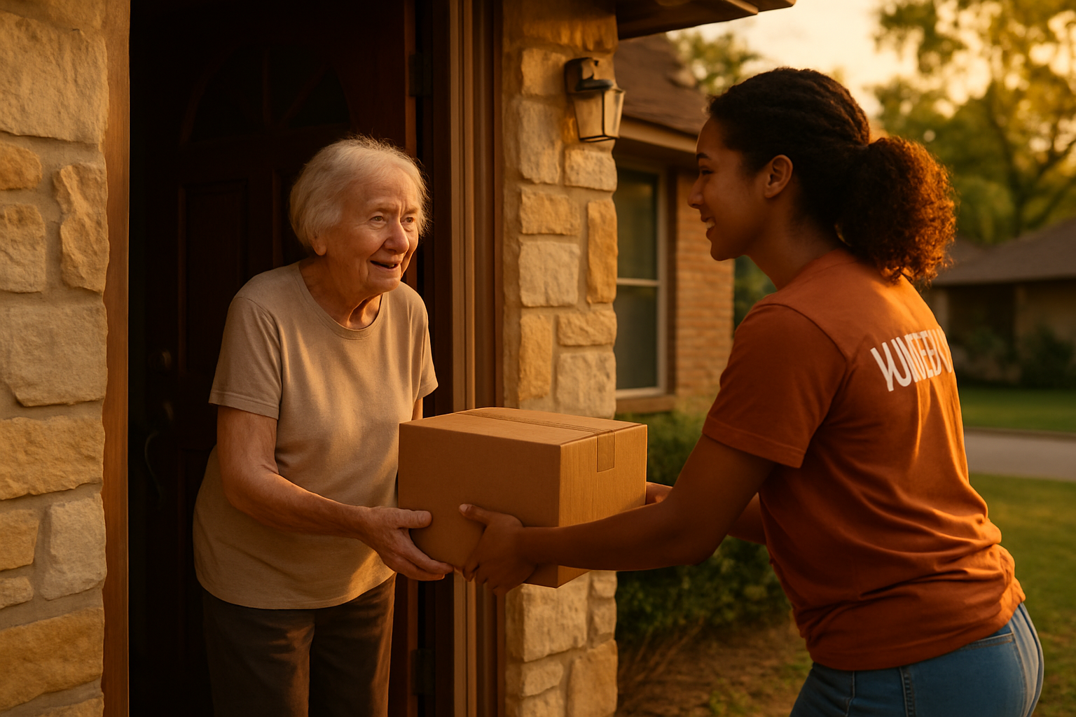 Vehicle donation moment in Austin
